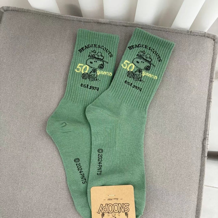 Snoppy 50週年Socks($100/3對)