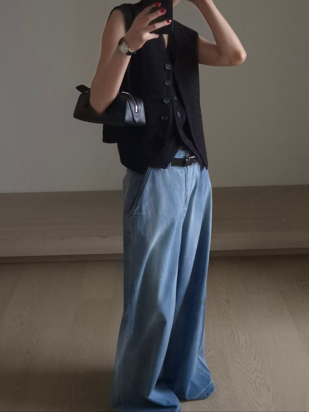 Lace雙層背心外套