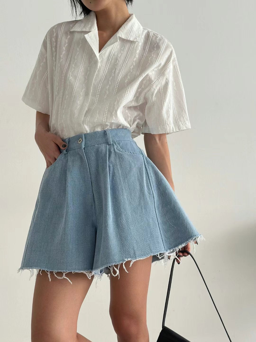 Cotton Lace短袖恤衫