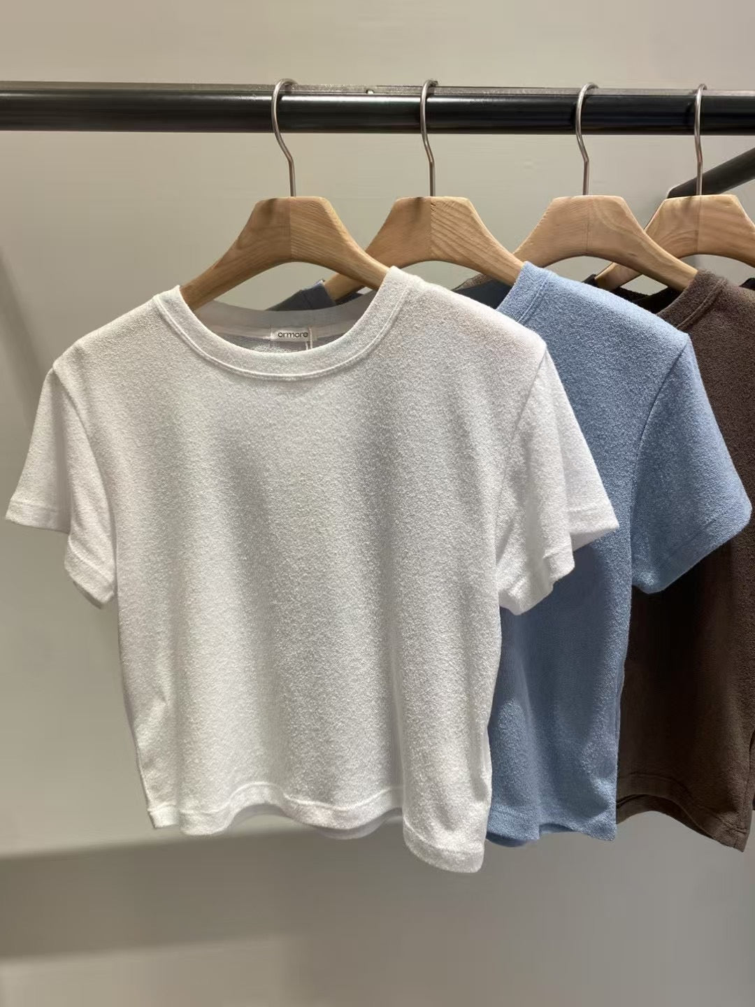 毛巾料短Tee