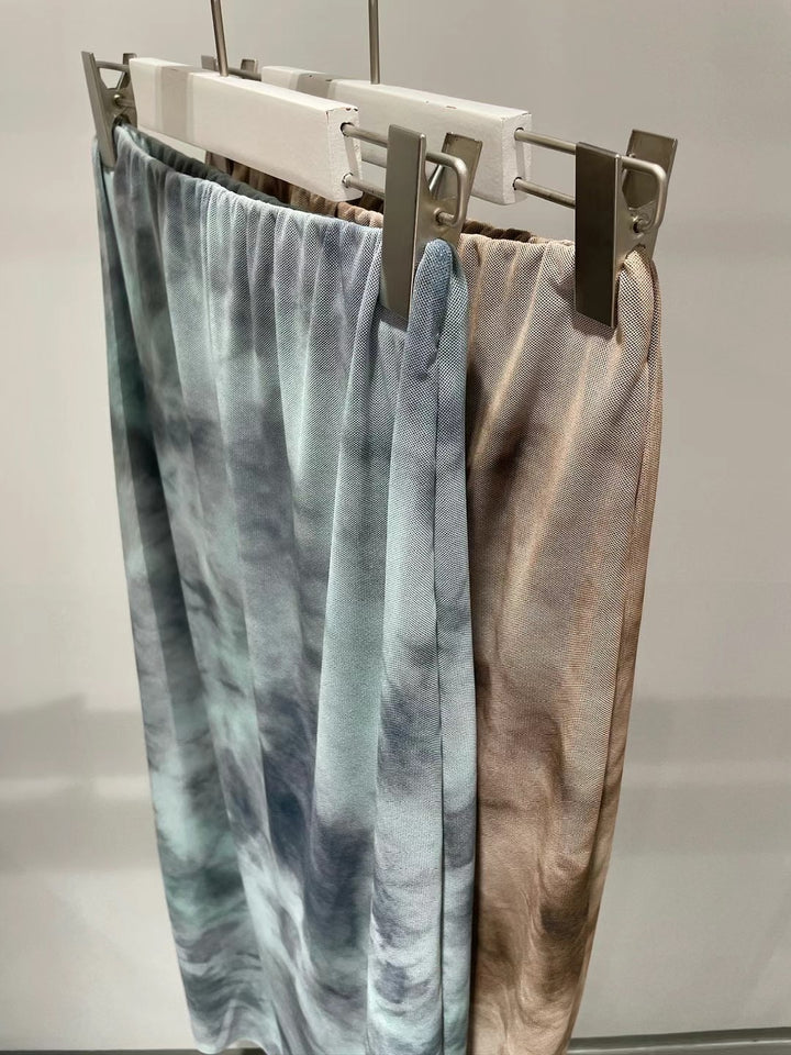 Tie dye maxi skirt