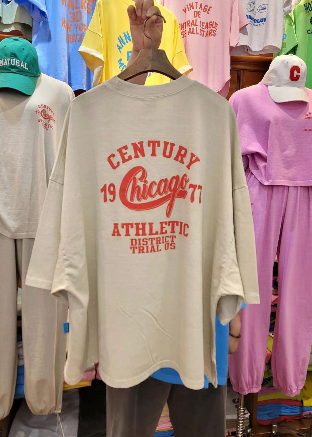 “CENTURY”長Tee (可另購CENTRY索腳長褲拚set裝)