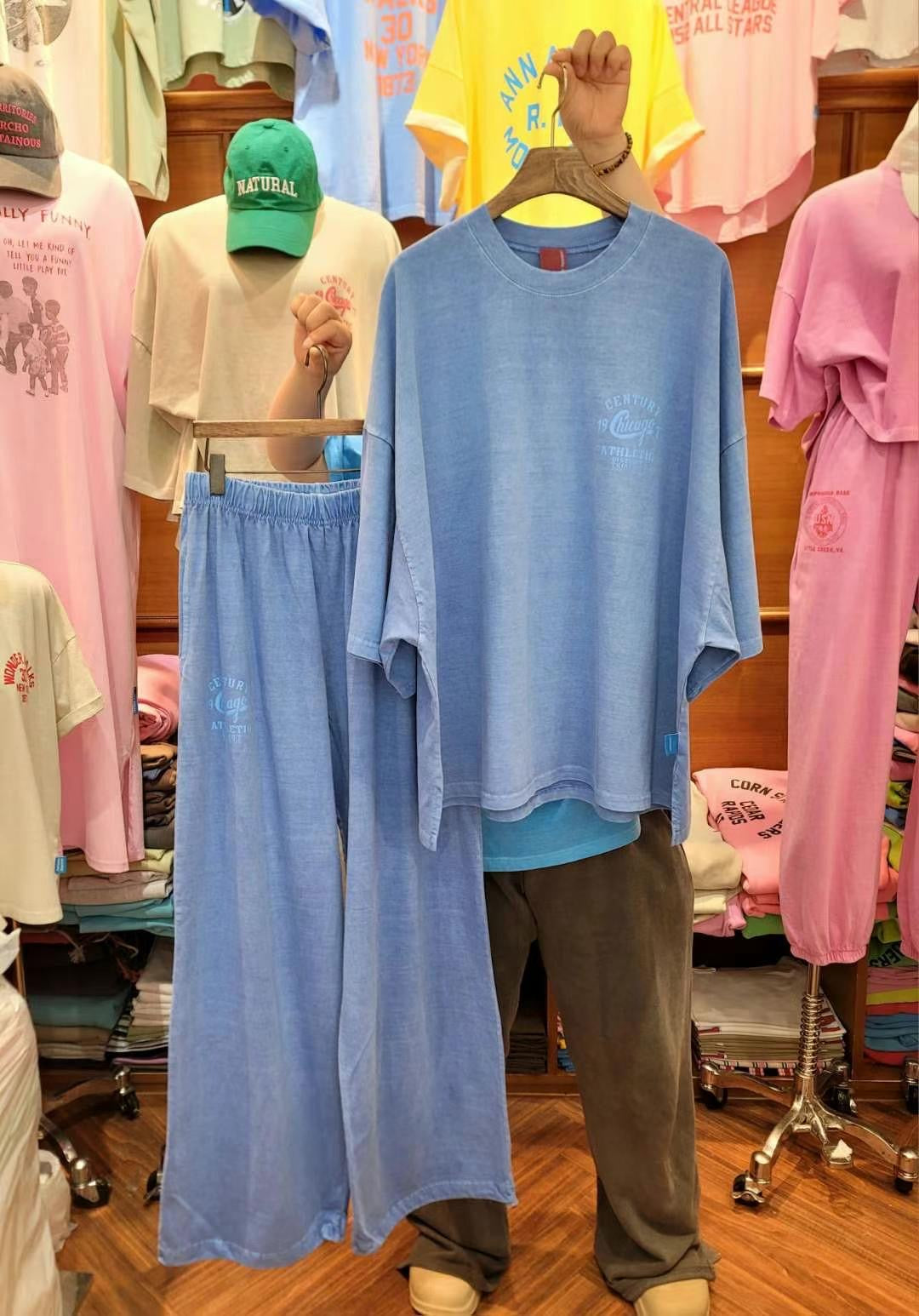 “CENTURY”長Tee (可另購CENTRY索腳長褲拚set裝)