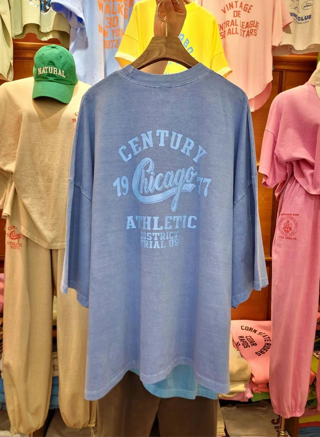 “CENTURY”長Tee (可另購CENTRY索腳長褲拚set裝)