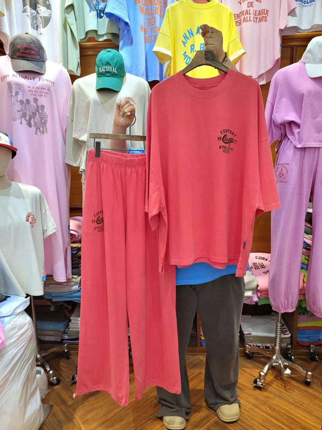 “CENTURY”長Tee (可另購CENTRY索腳長褲拚set裝)