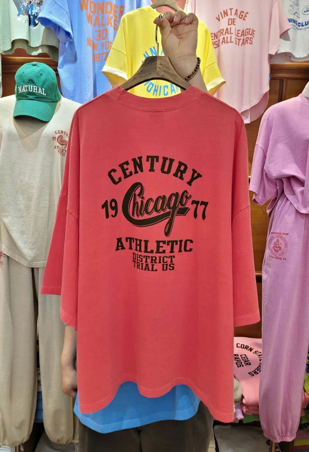 “CENTURY”長Tee (可另購CENTRY索腳長褲拚set裝)