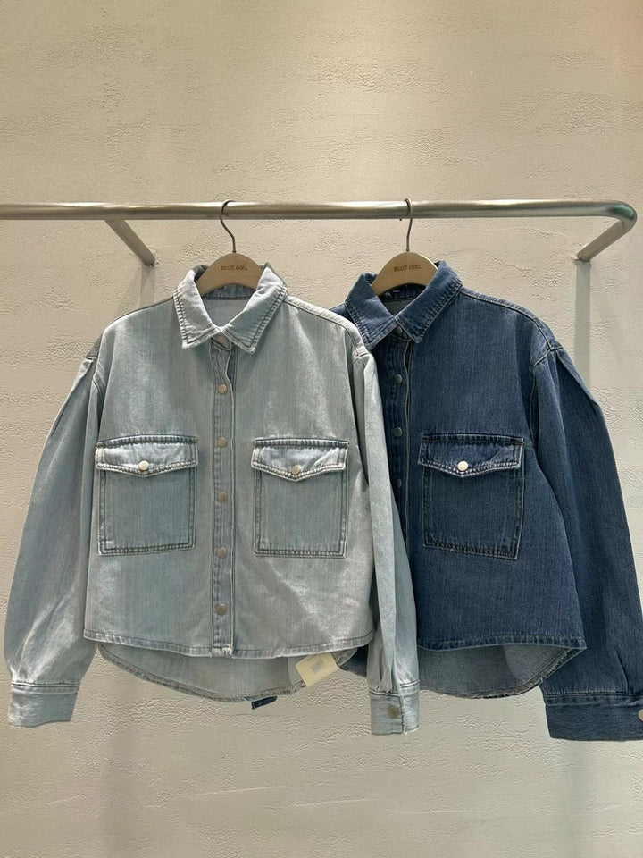 Two pocket denim jackets