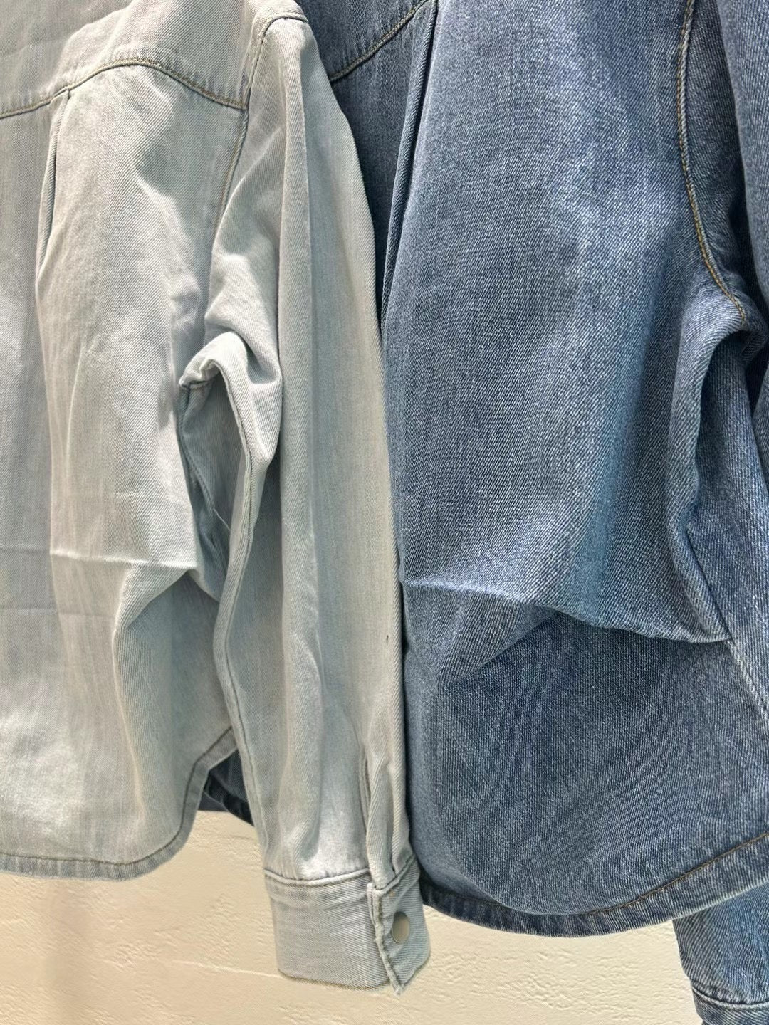 Two pocket denim jackets