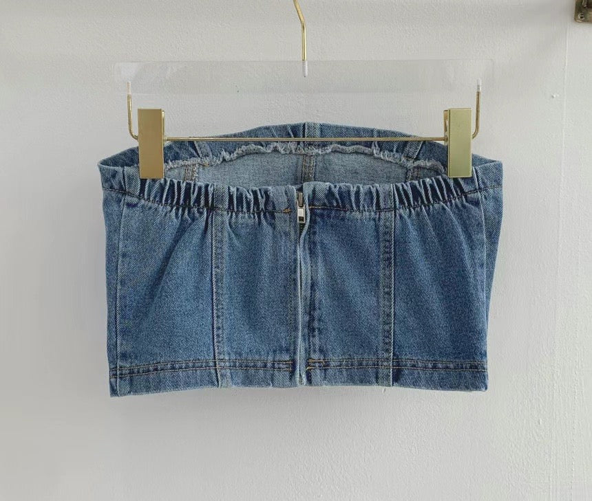 Denim top