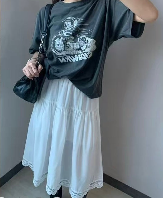 Lace邊長裙