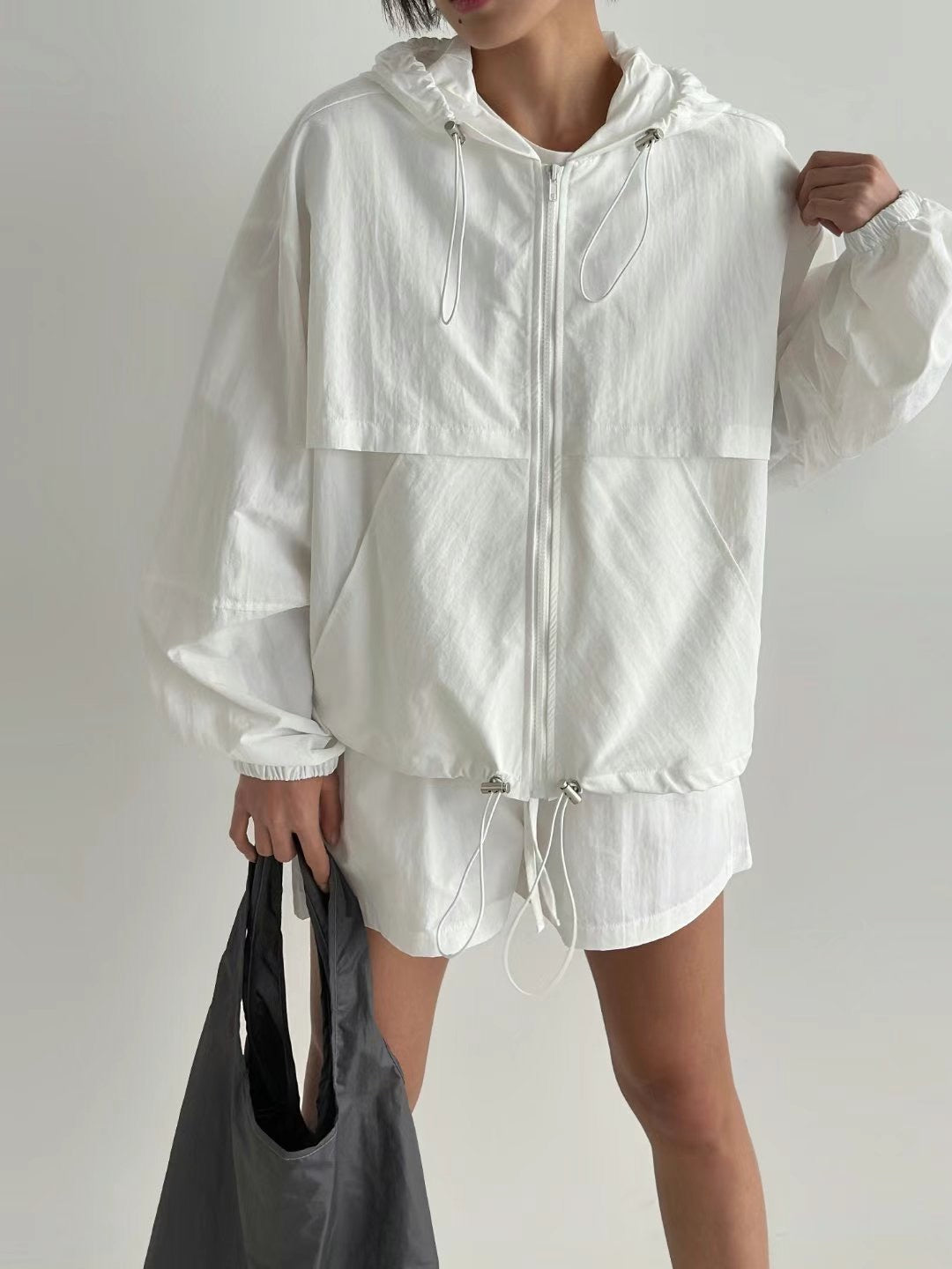 風褸料短褲(set裝可另購拉鏈風褸)