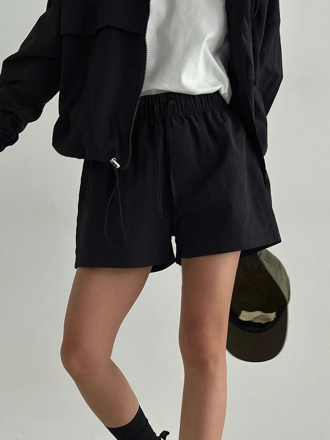 風褸料短褲(set裝可另購拉鏈風褸)