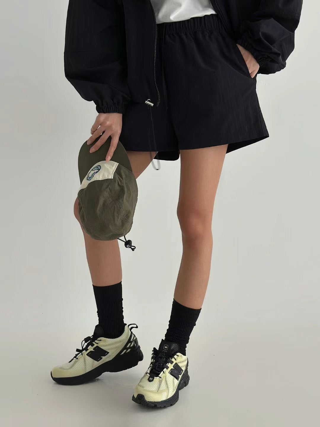 風褸料短褲(set裝可另購拉鏈風褸)