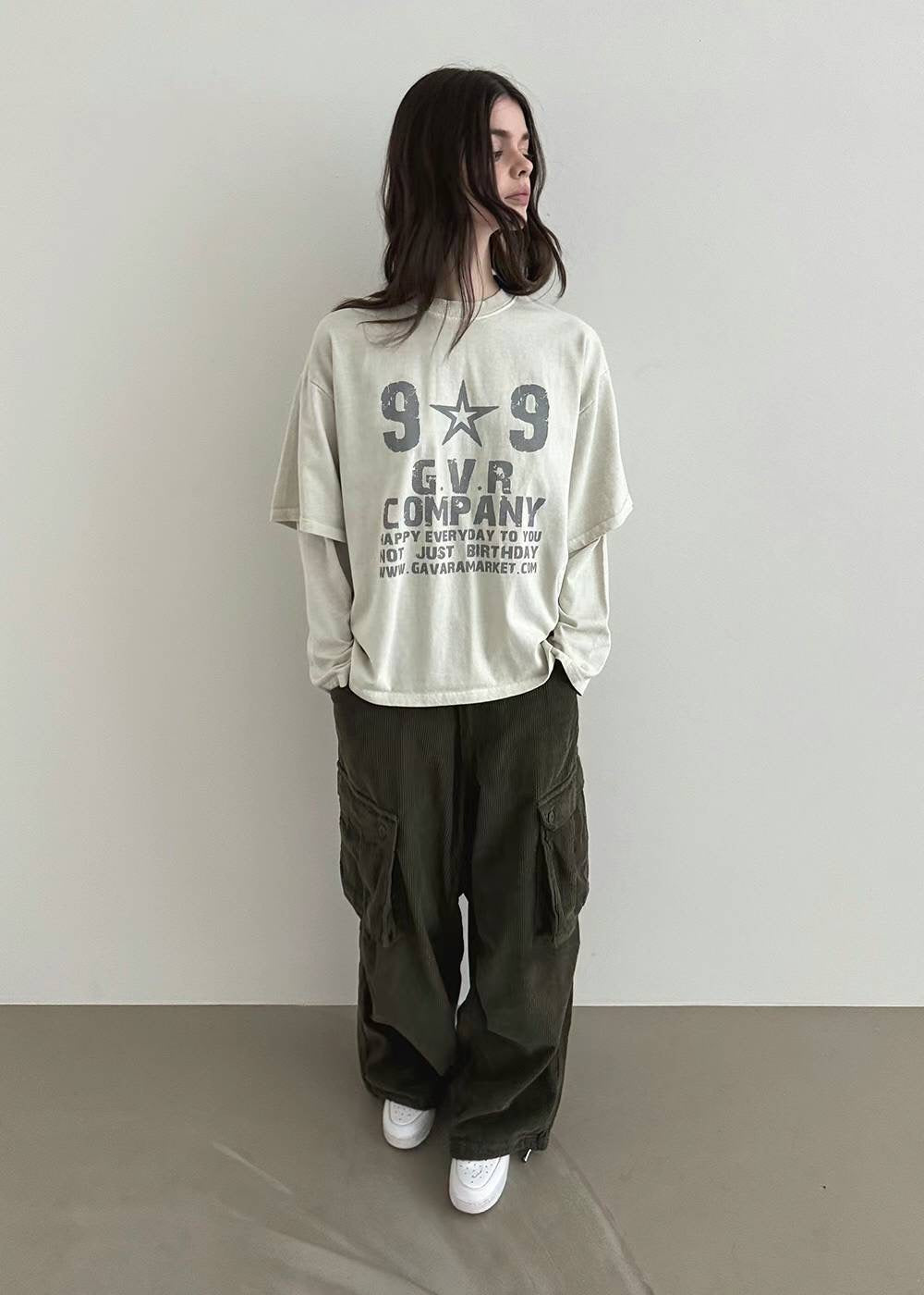 “99”假兩件Tee