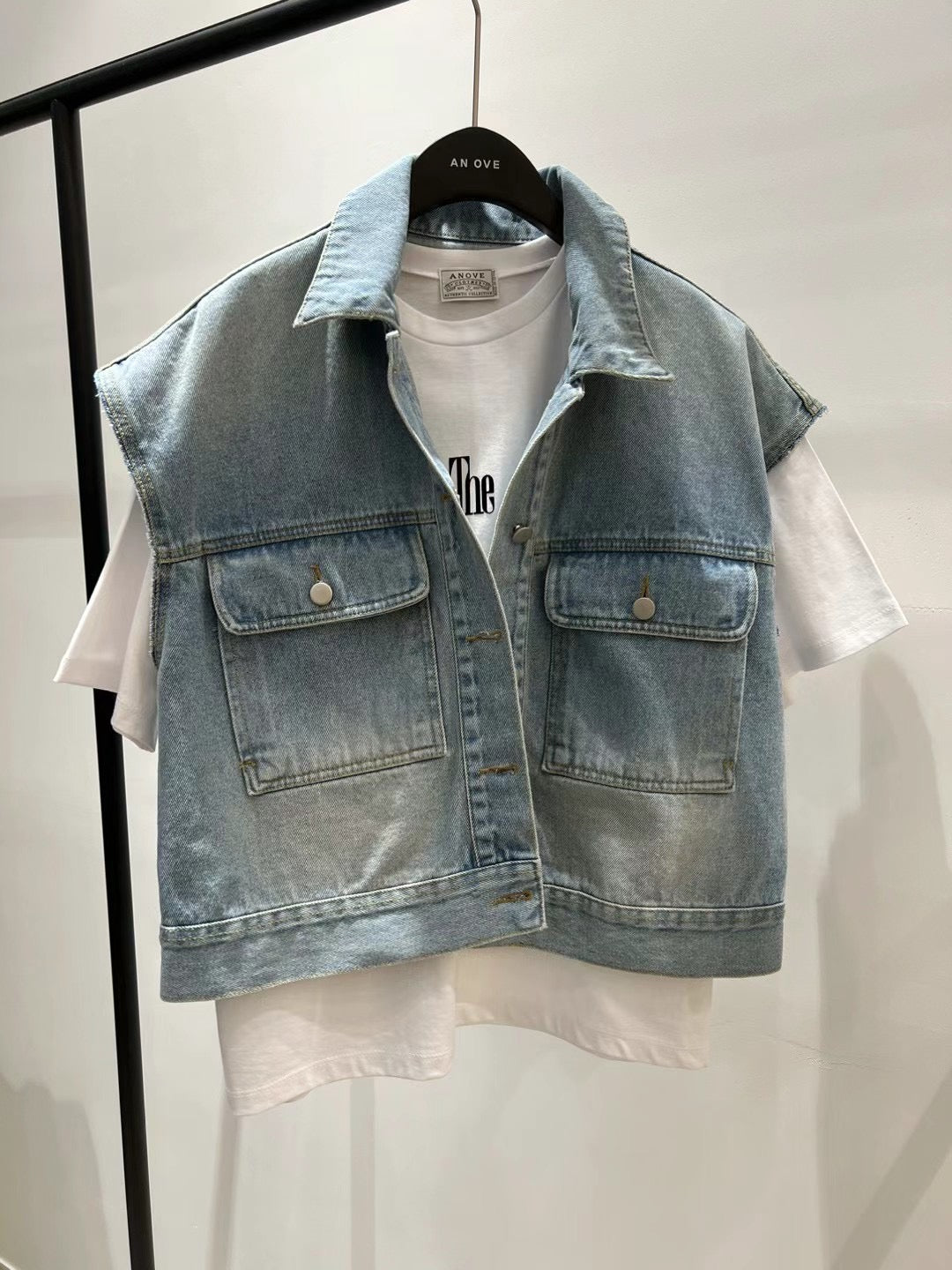 denim vest jacket