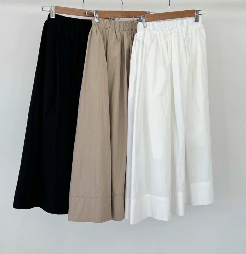 half fold long skirt