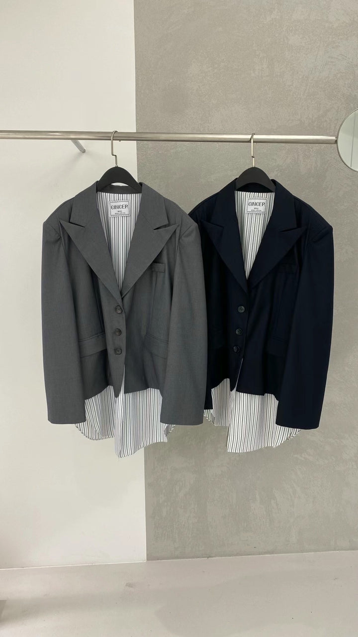 Double layer suit jacket