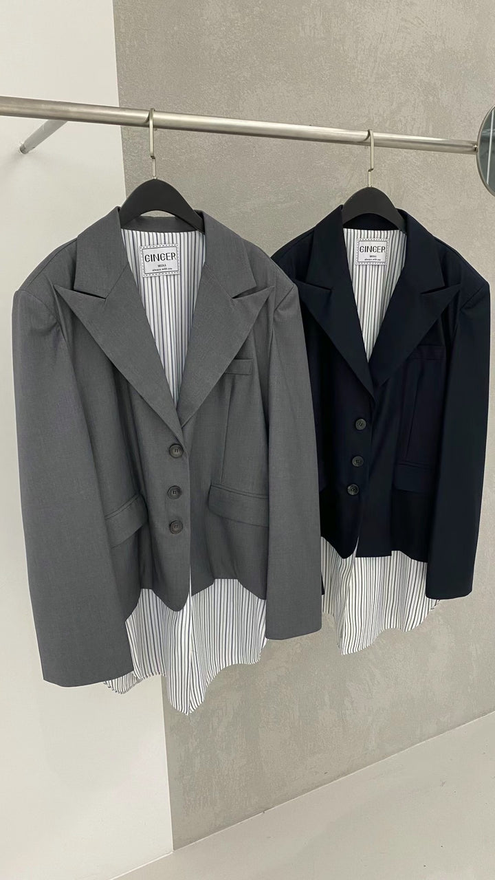 Double layer suit jacket