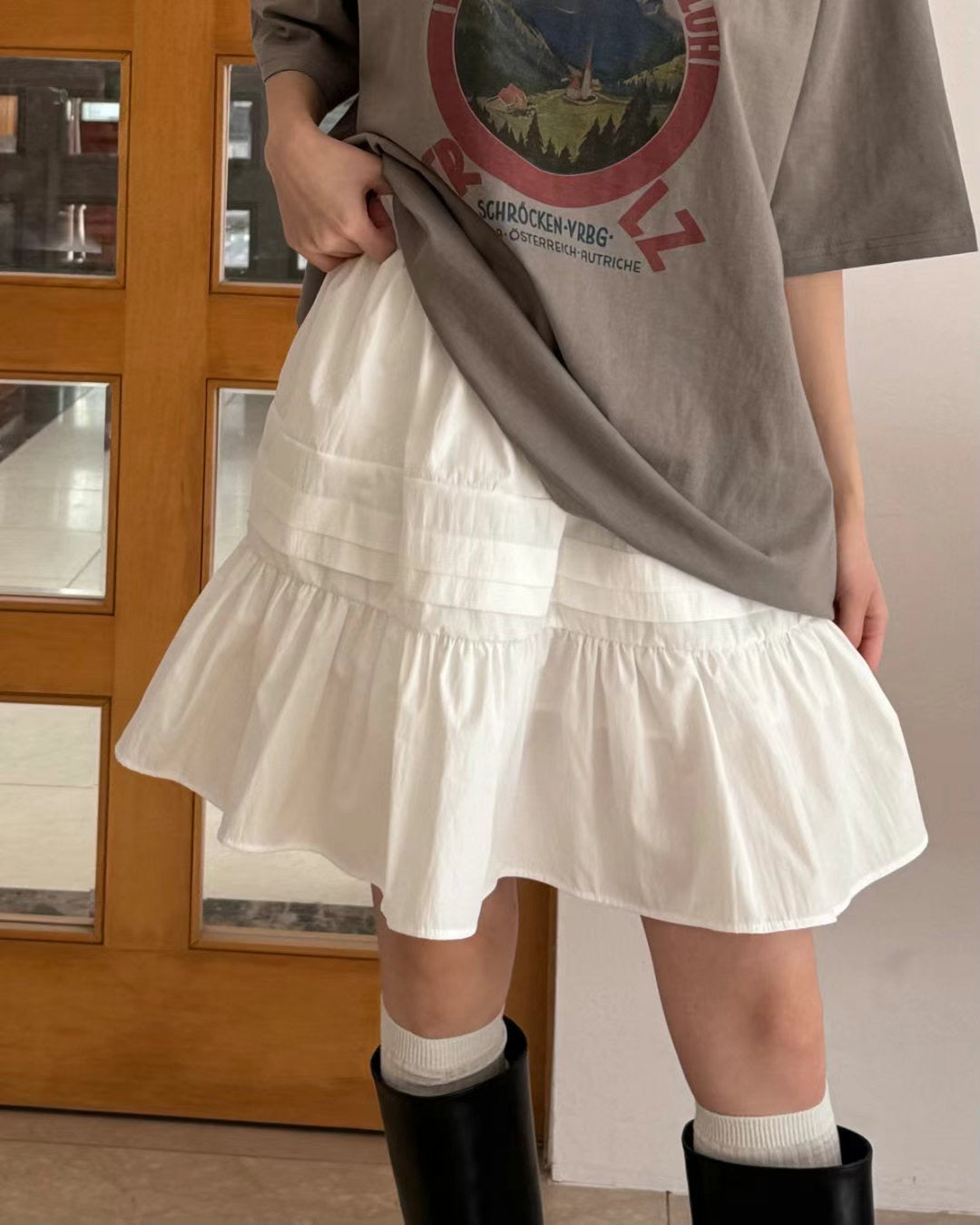 傘半摺裙