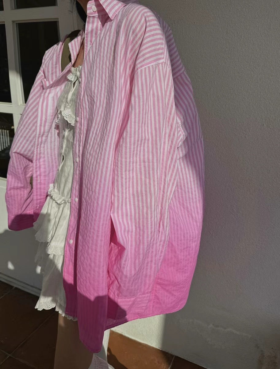 gradient striped shirt