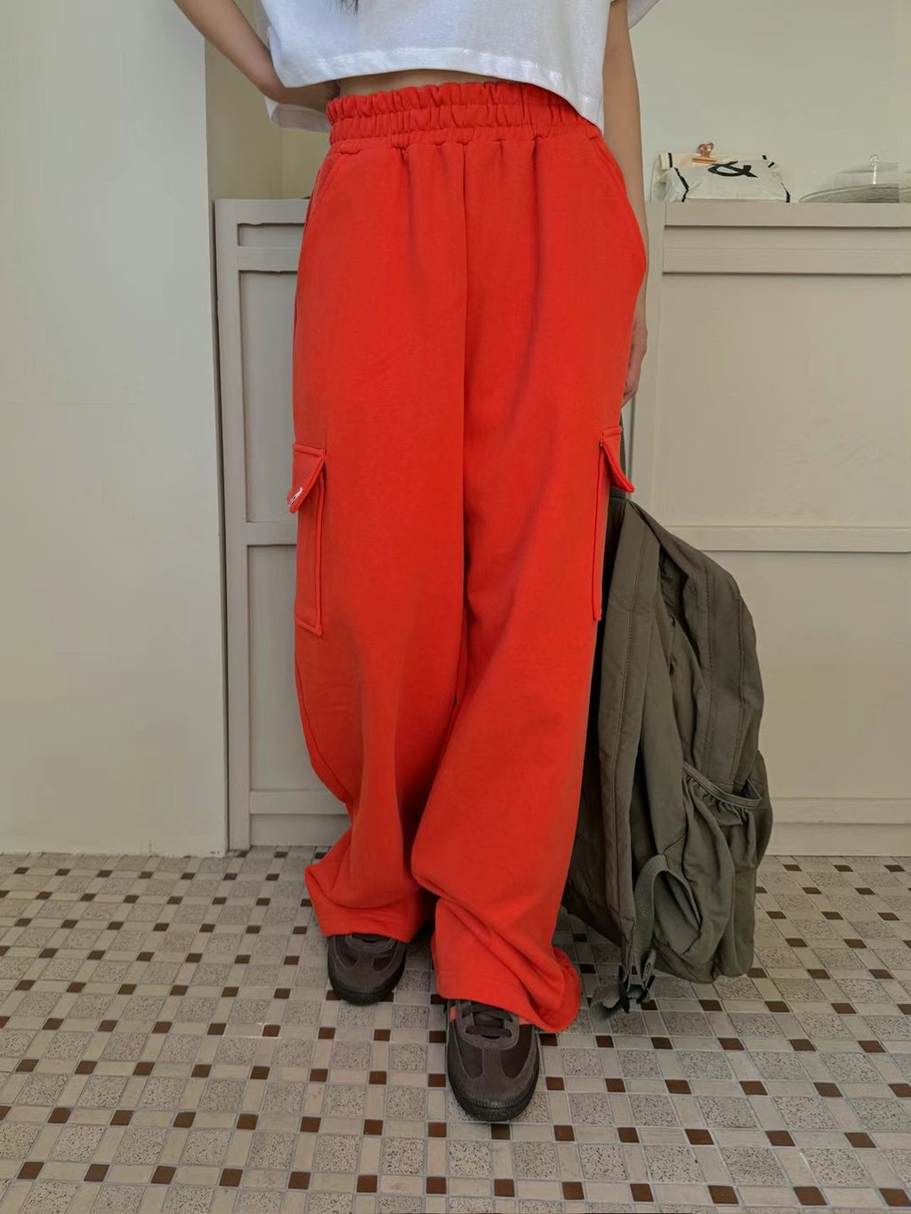 側兩袋布褲