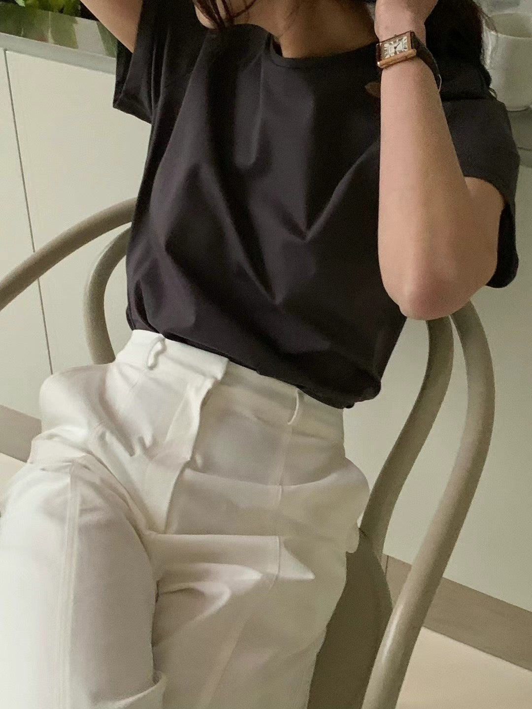 淨色滑料Tee