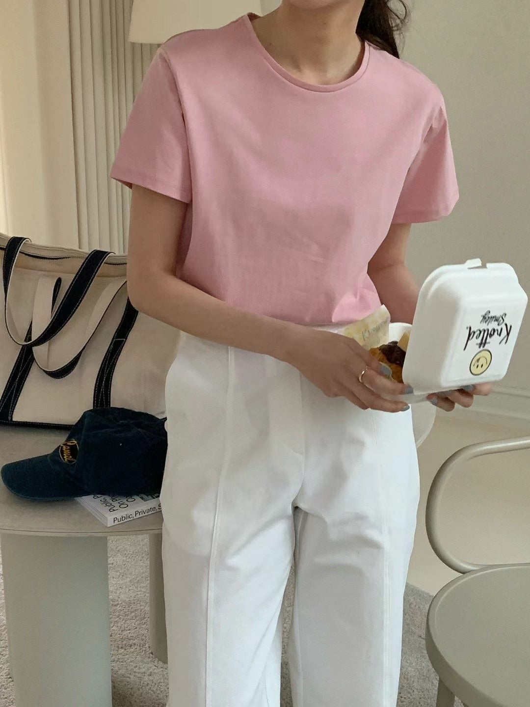 淨色滑料Tee