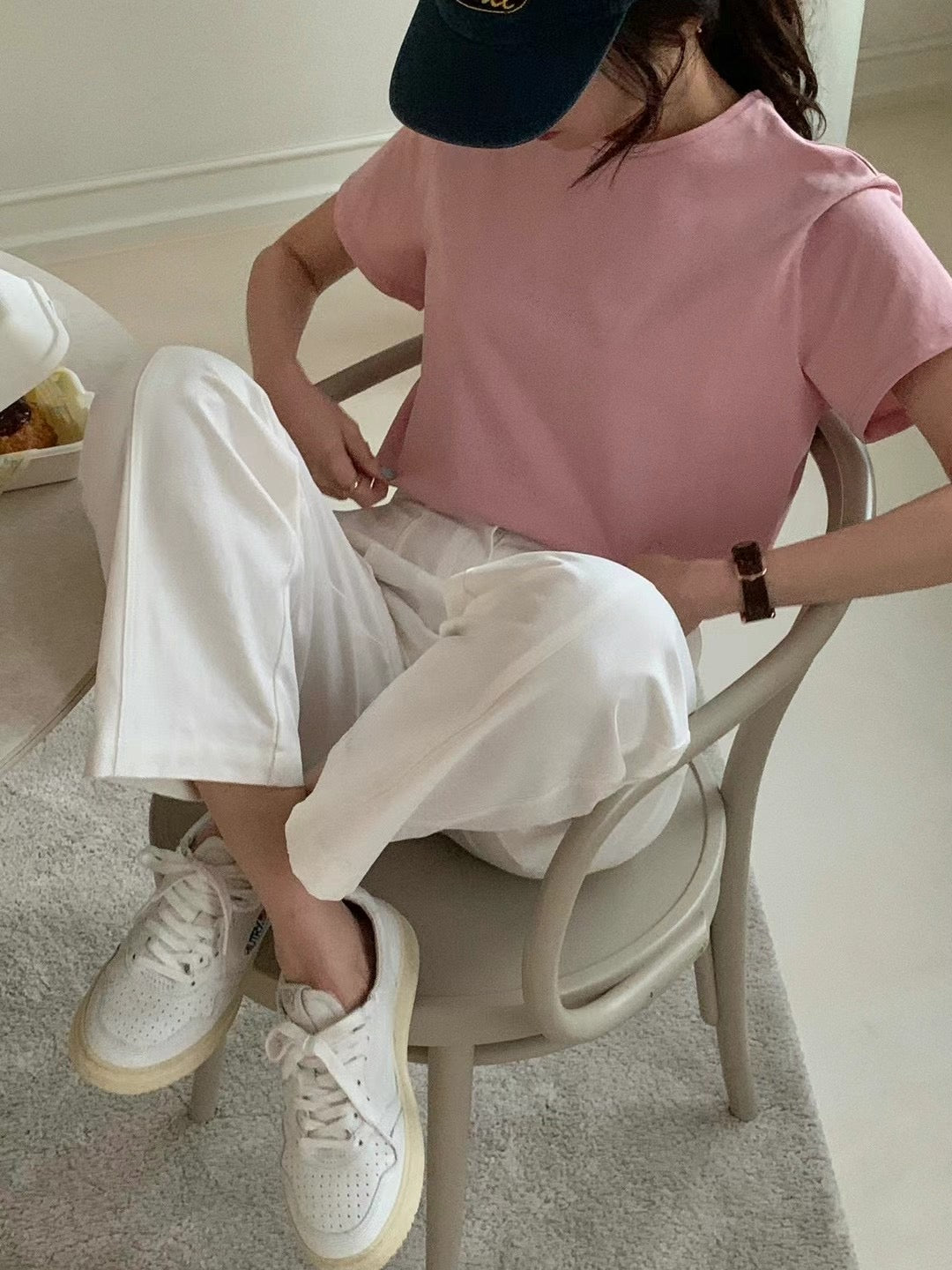 淨色滑料Tee