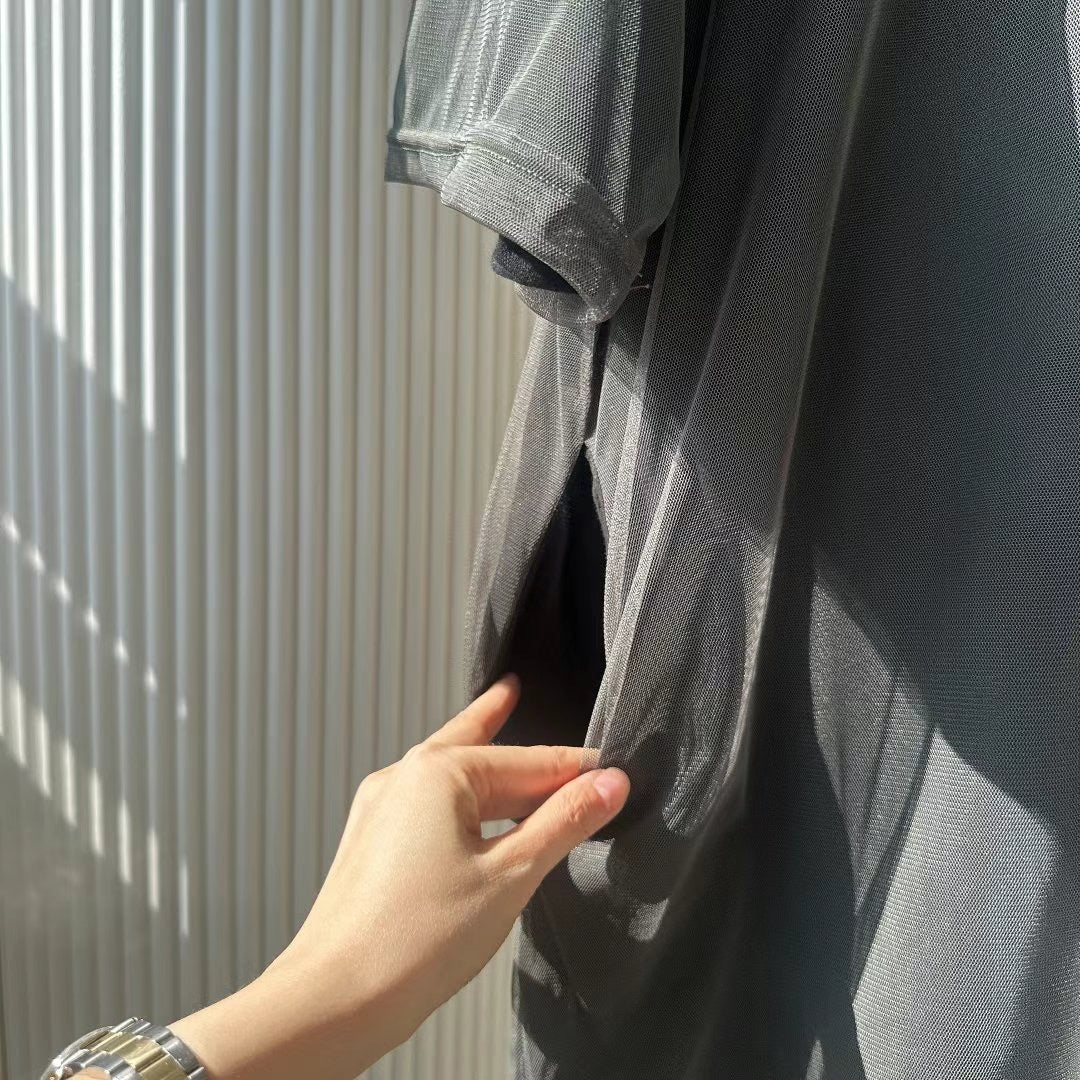 連belt雙層長紗TEE