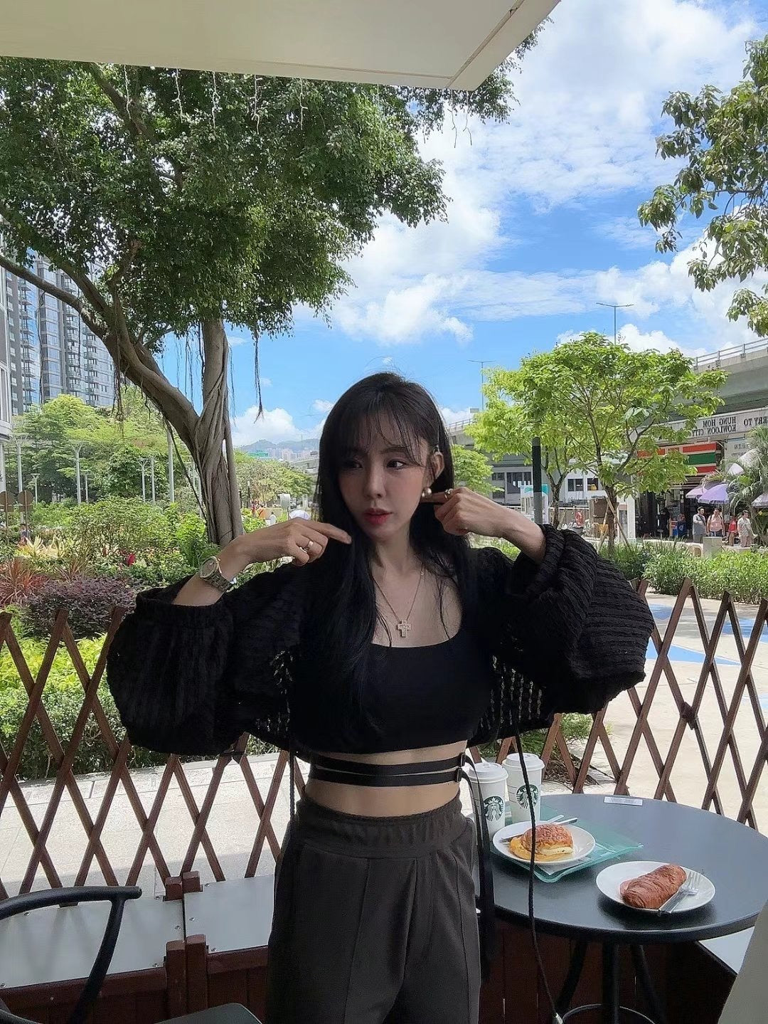 波浪紋防曬短外套