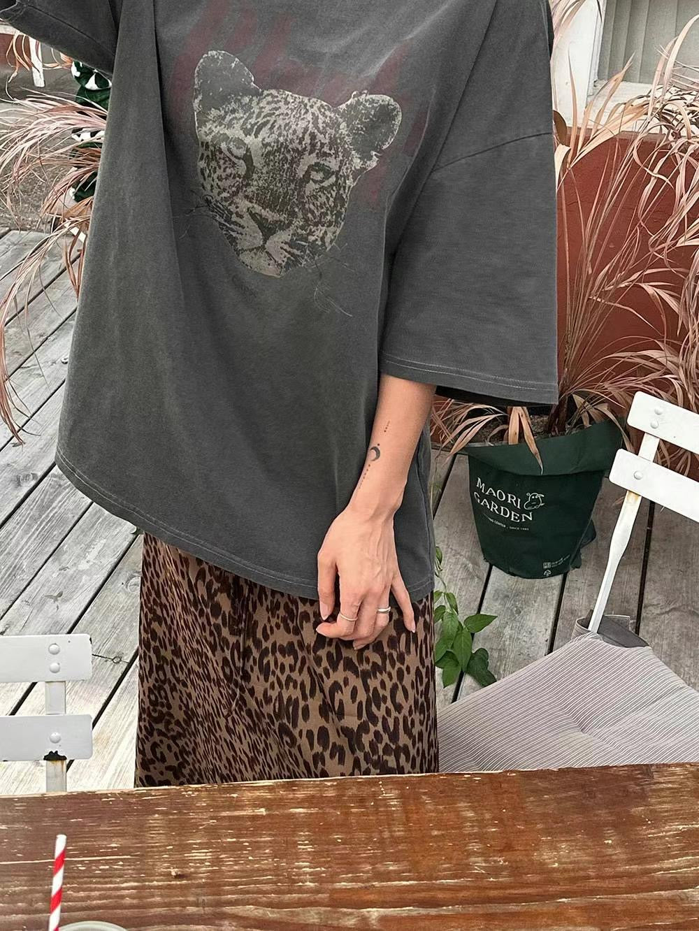 豹頭洗水長Tee