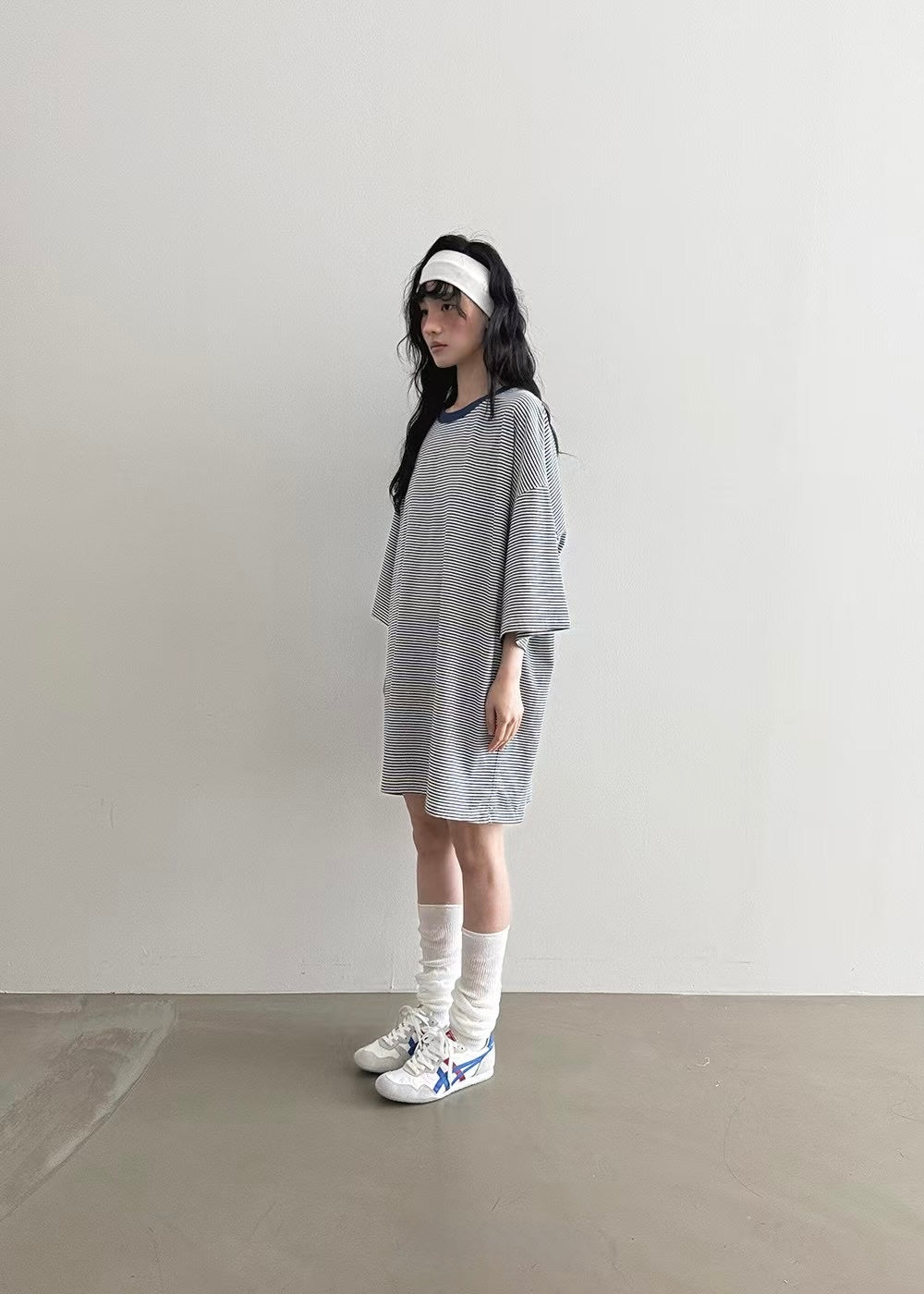 幼間領撞色長Tee