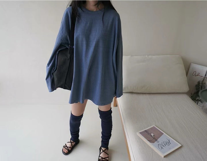 Solid color long Tee