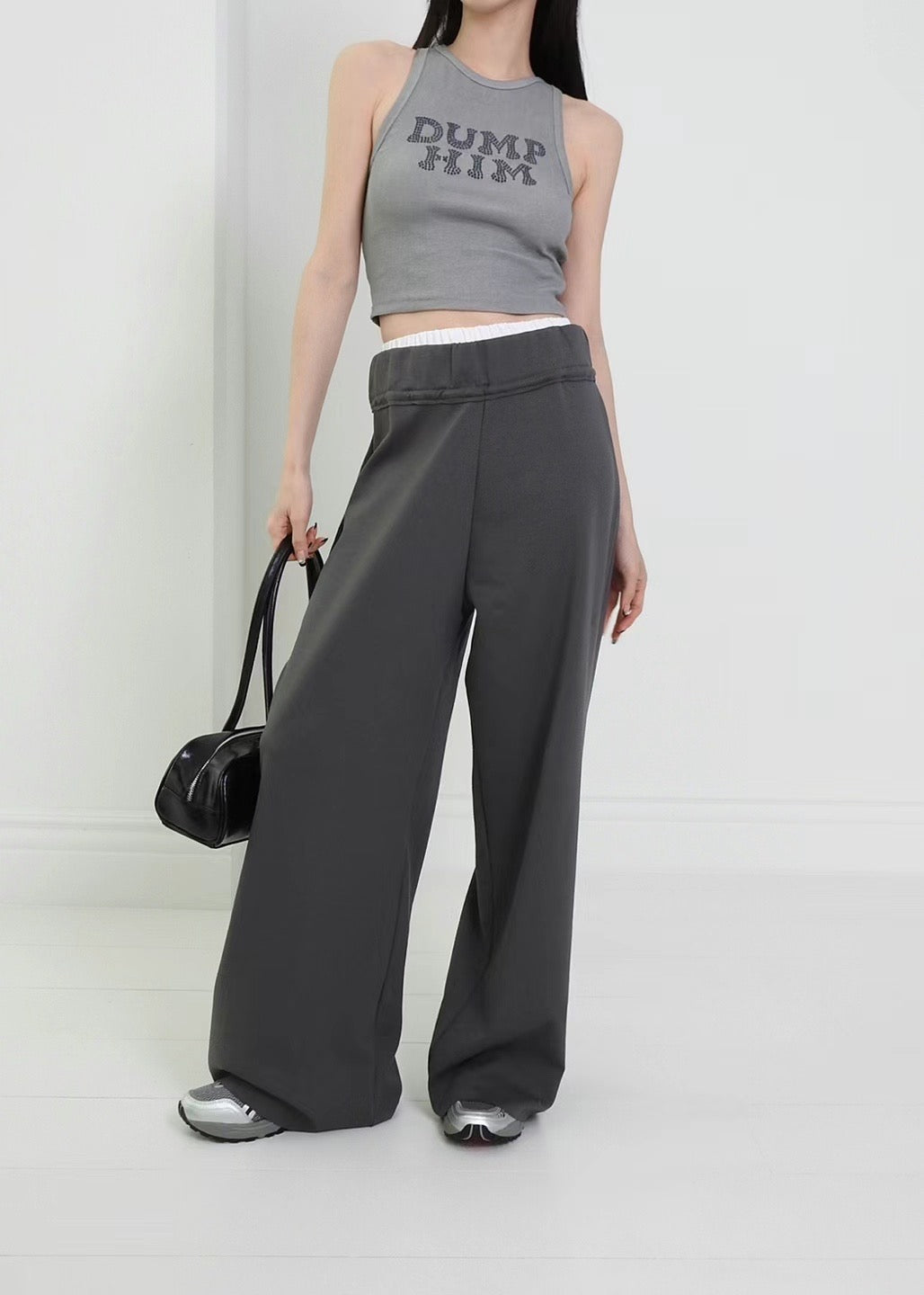 double-cuff cloth trousers