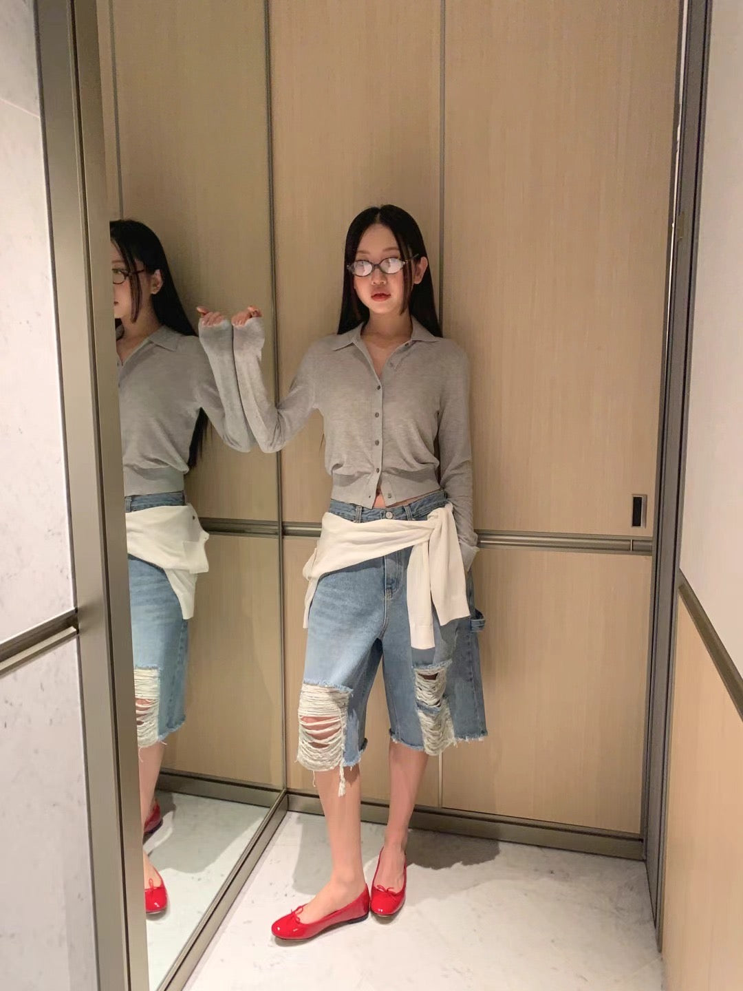 爛牛仔短褲