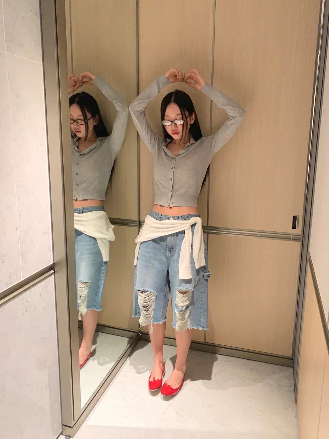 爛牛仔短褲
