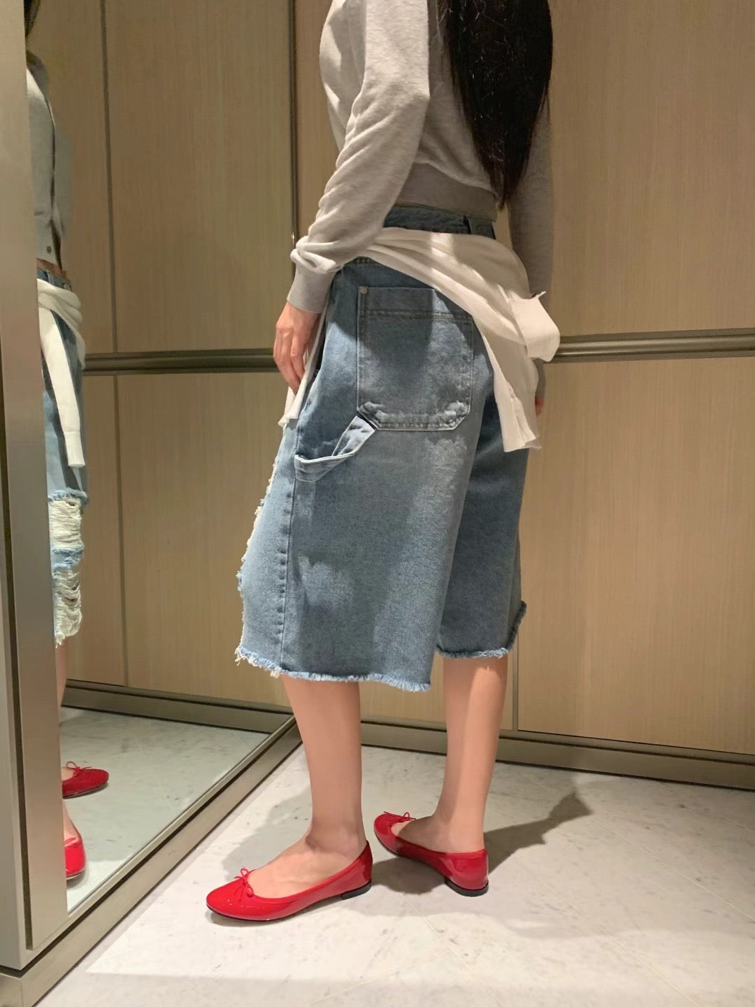 爛牛仔短褲