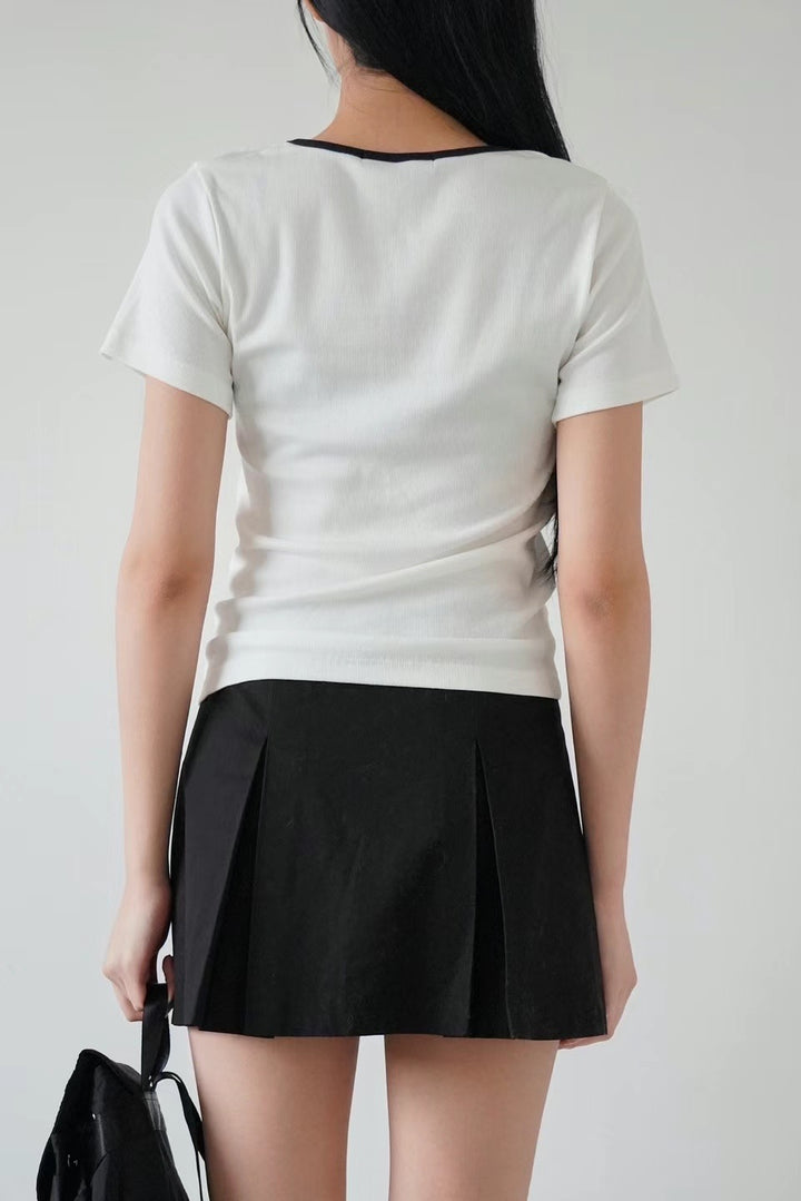 Collar contrast Tee