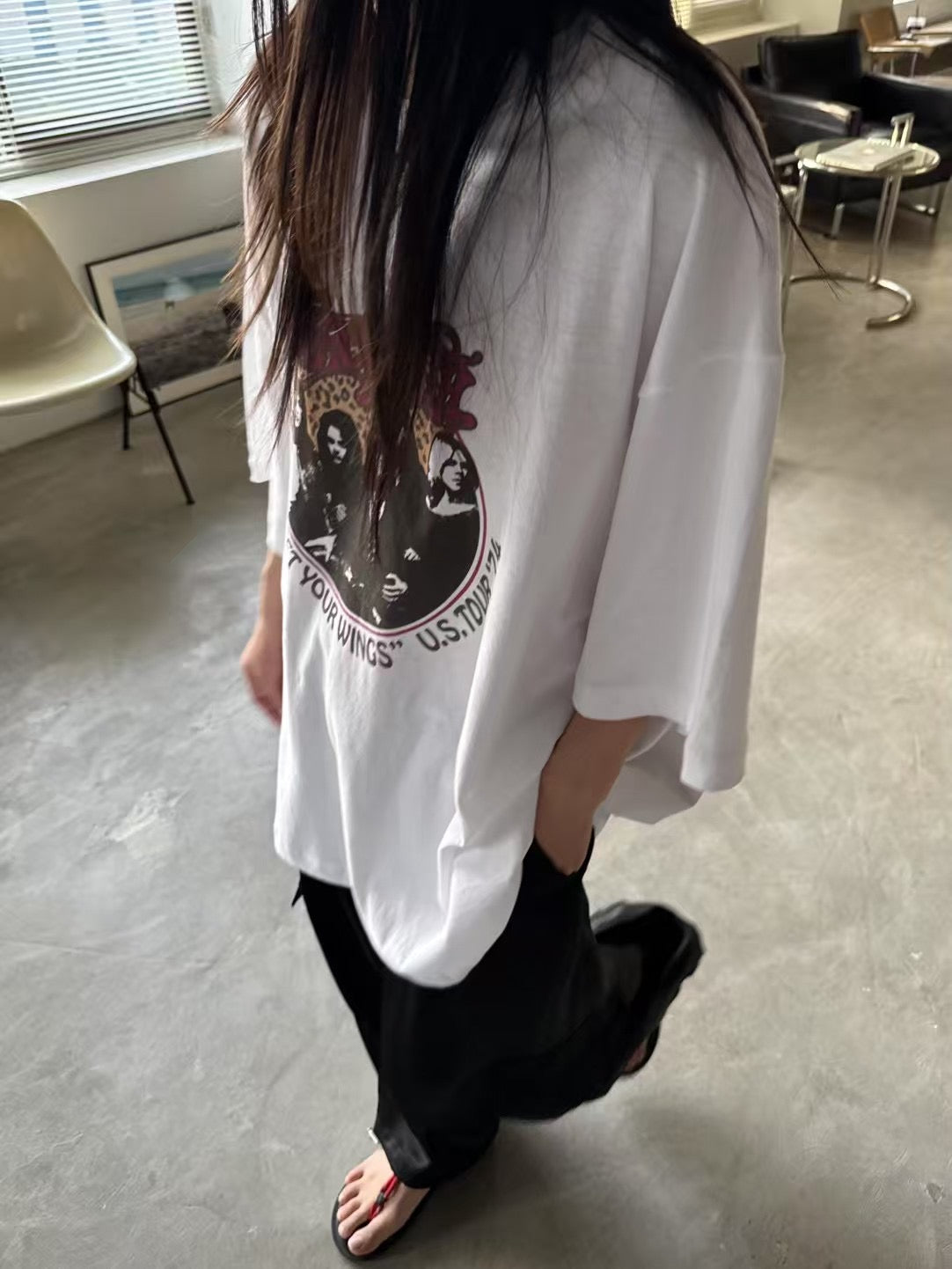 “US TOUR” 薄料長TEE