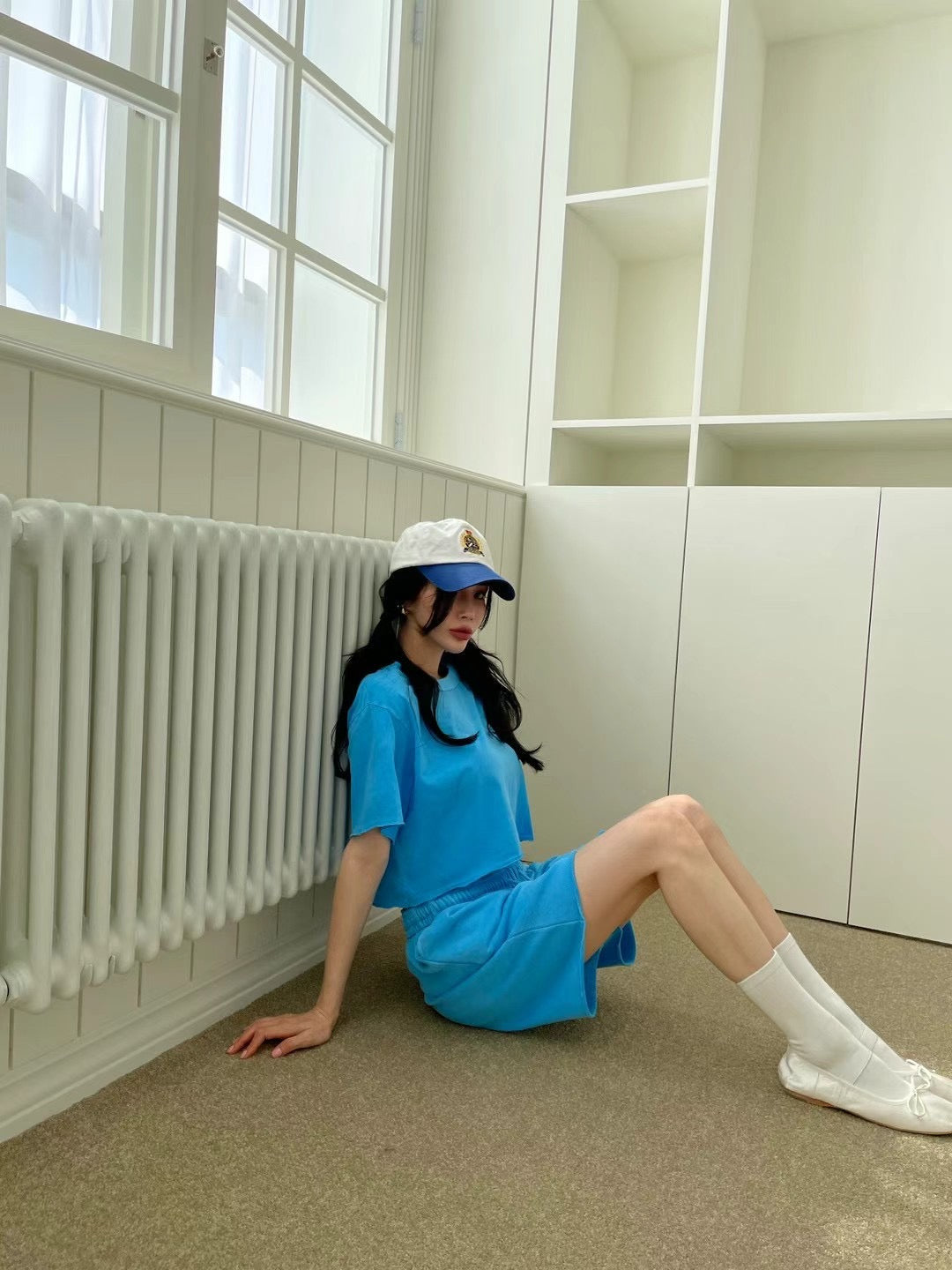 淨色洗水短Tee(set裝可另購洗水短褲)
