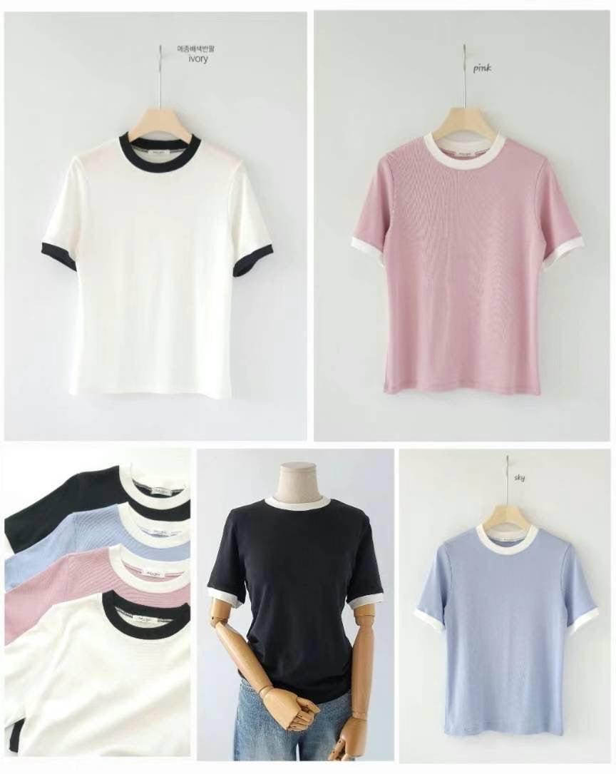 Side color block Tee