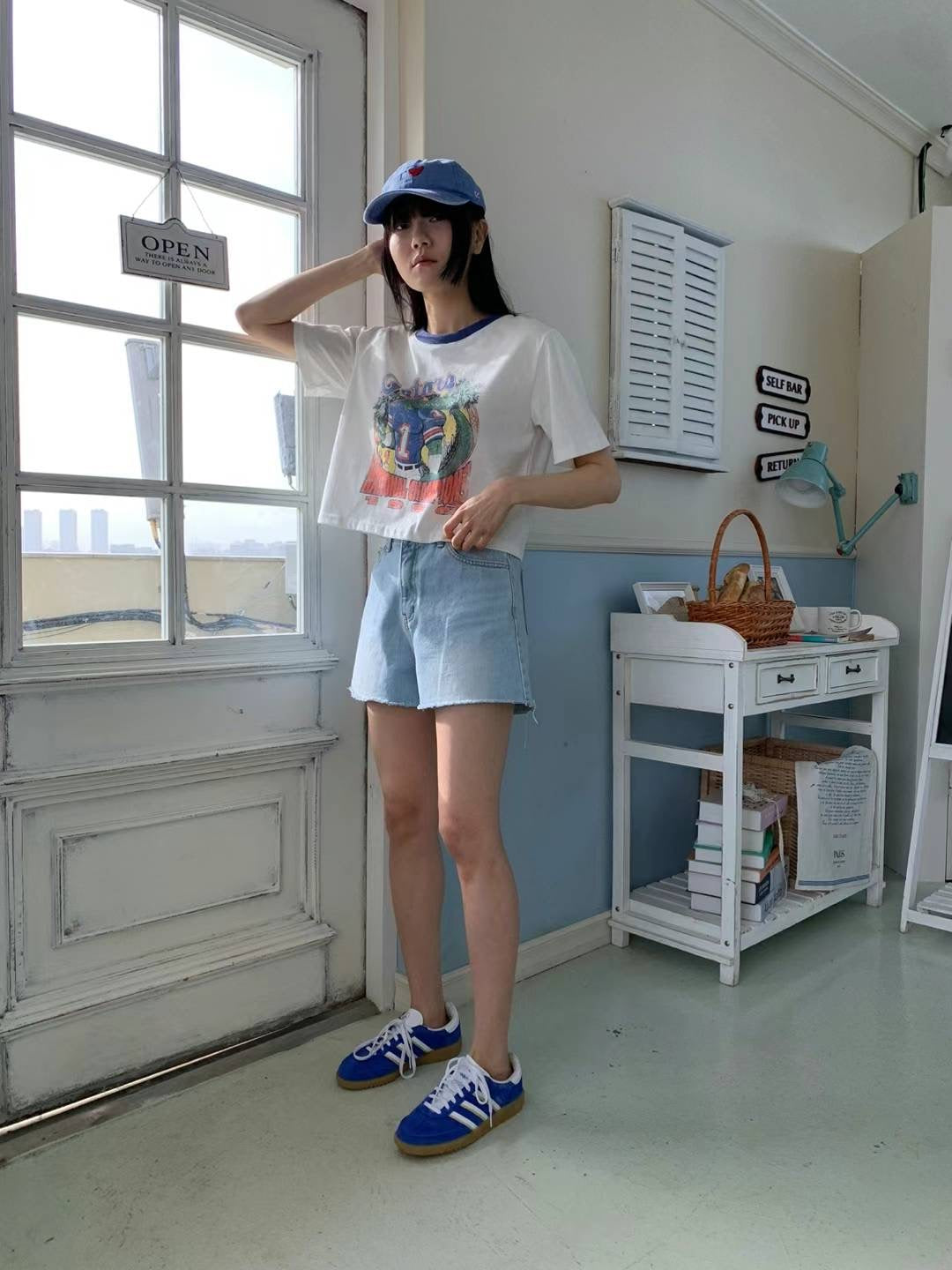 Washed Crocodile Short Tee