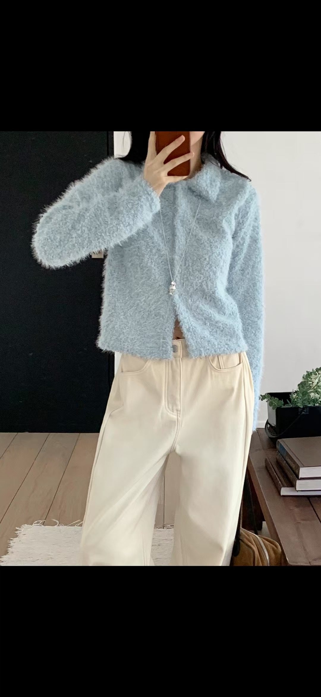 毛毛短外套