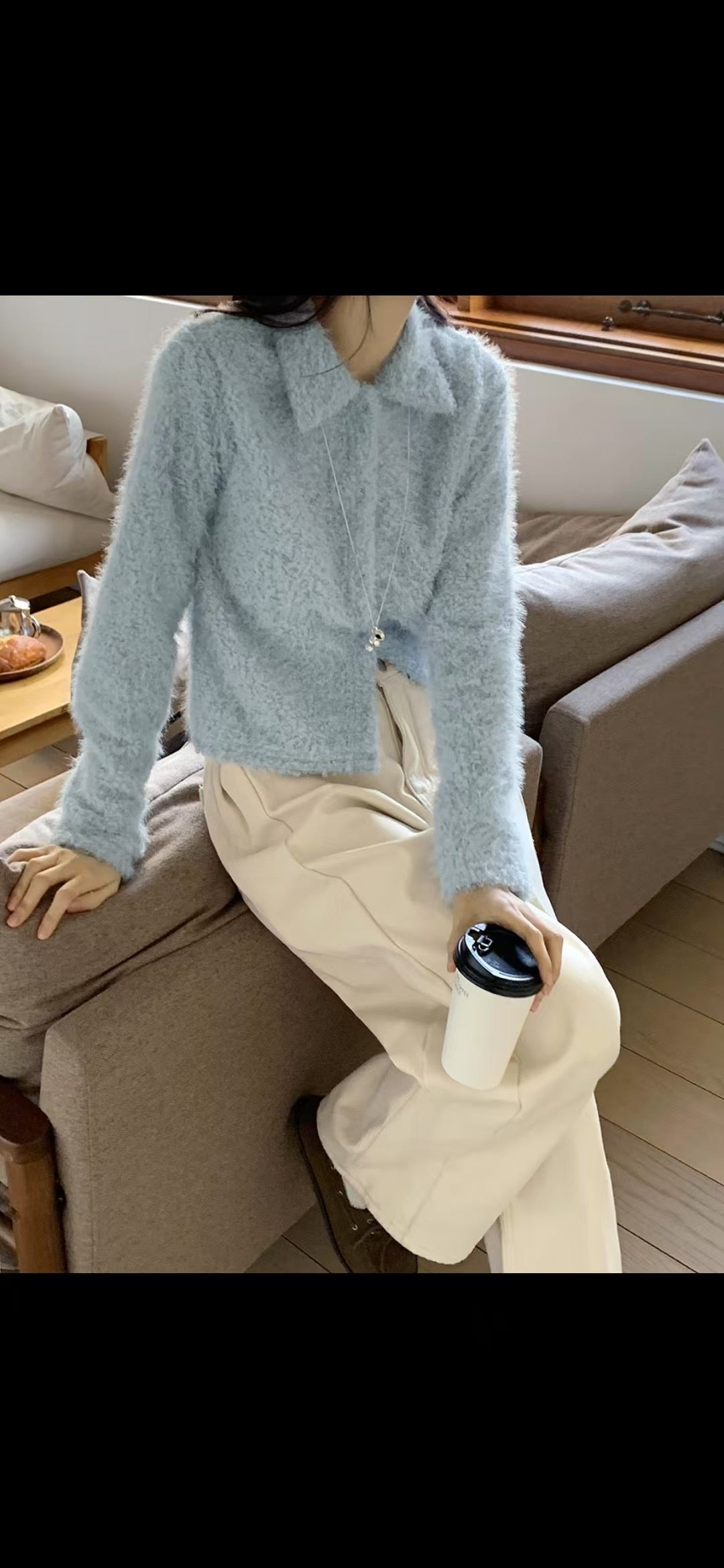 毛毛短外套