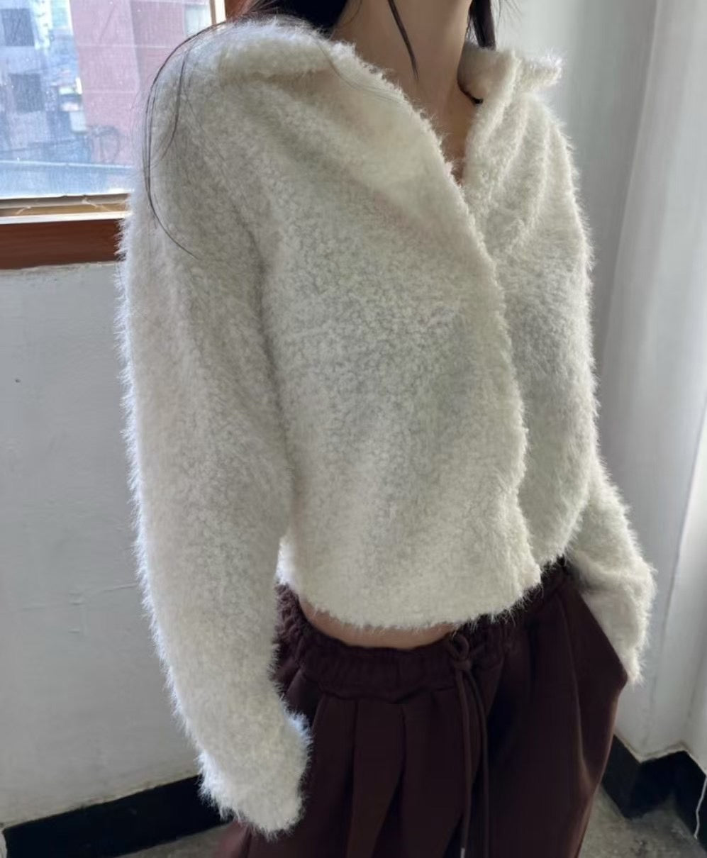 毛毛短外套
