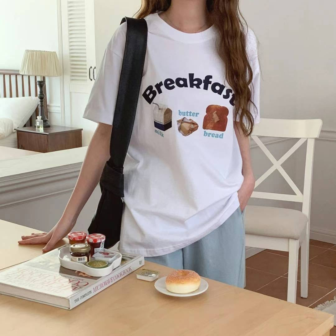 "Breakfast" tee