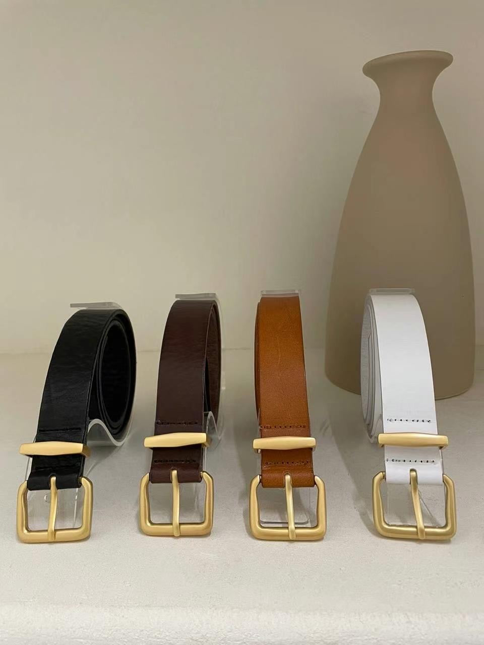 金扣意大利牛皮Belt