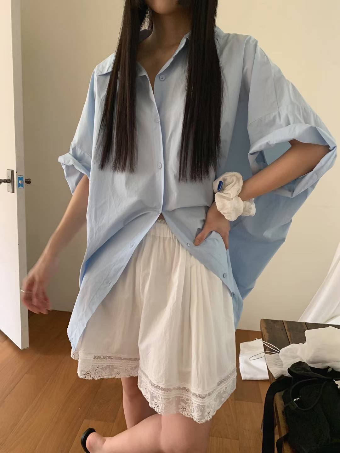 短袖長恤衫