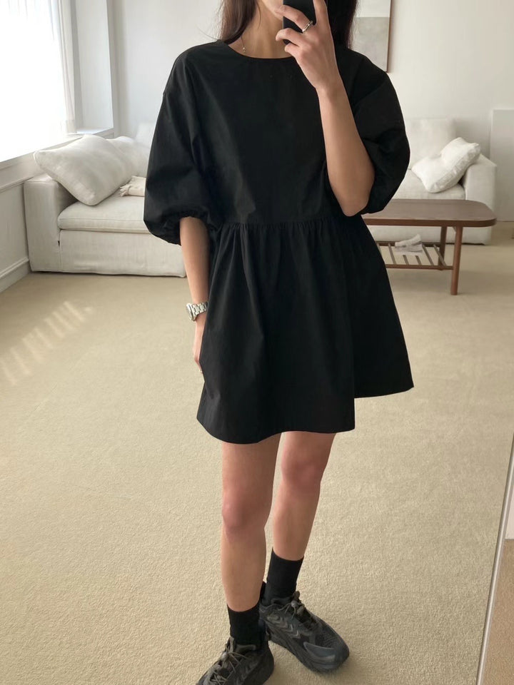 Puff sleeve dress