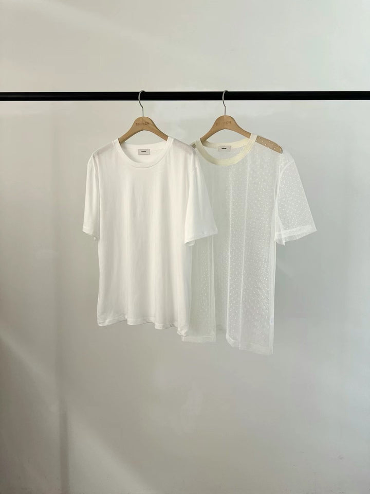 Yarn Tee (solid color Tee can be purchased separately for set)